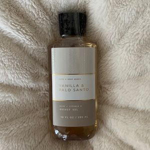 Bath & Body Works vanilla & palo santo shower gel 10oz NWT